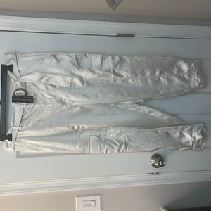 Brand new Banana Republic Satin Cargo Pants- Ivory - Size 16